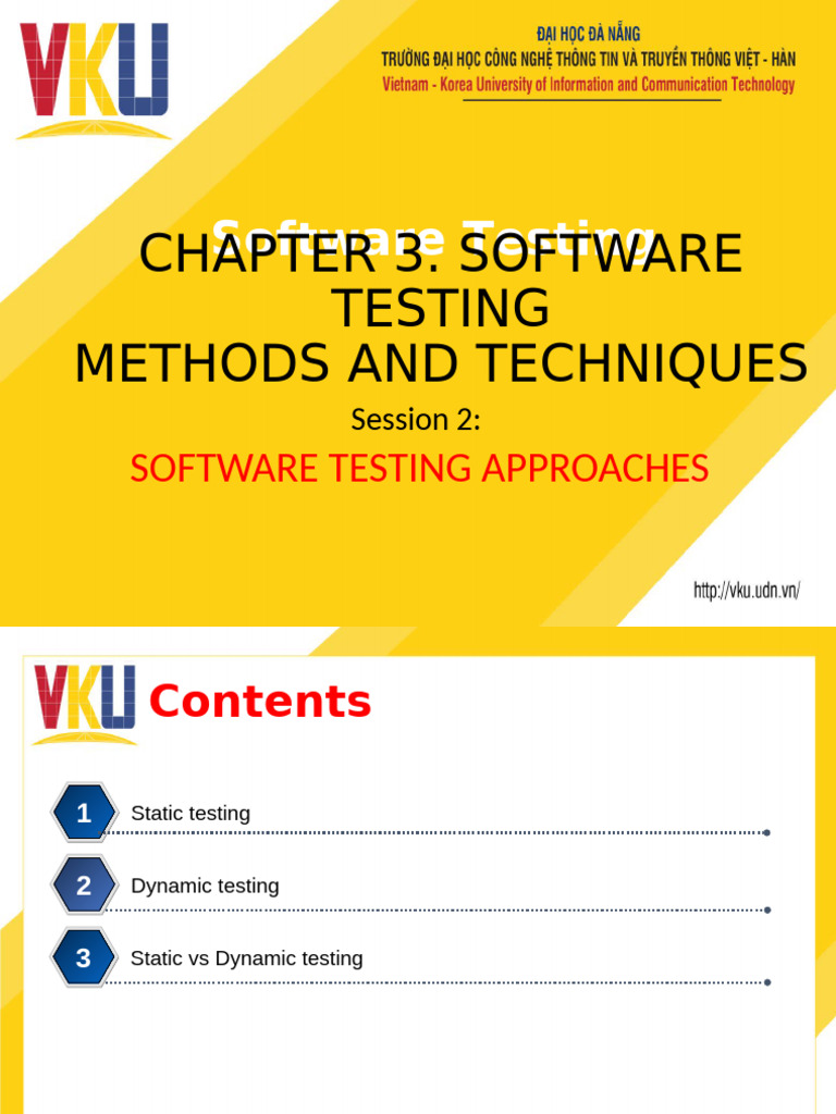 Chapter3 - Session1 - Static and Dynamic Testing | PDF