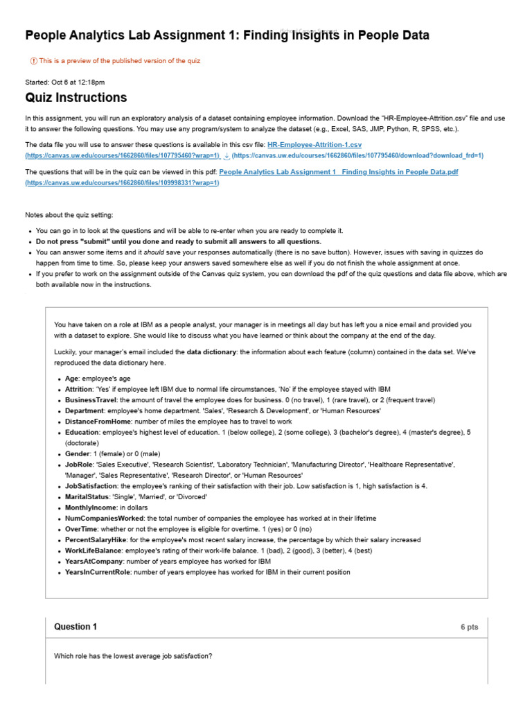 Quiz - People Analytics Lab Assignment 1 - Finding Insights in People ...