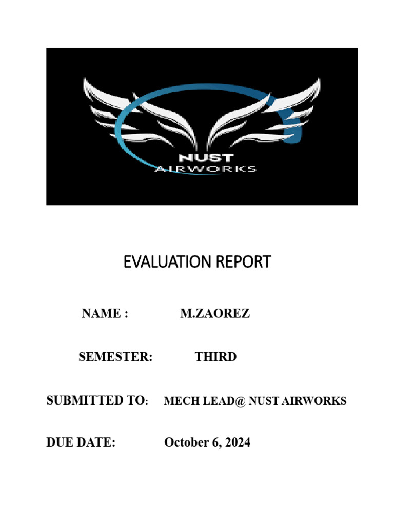 UAV Design Evaluation Report | PDF | Takeoff | Flight
