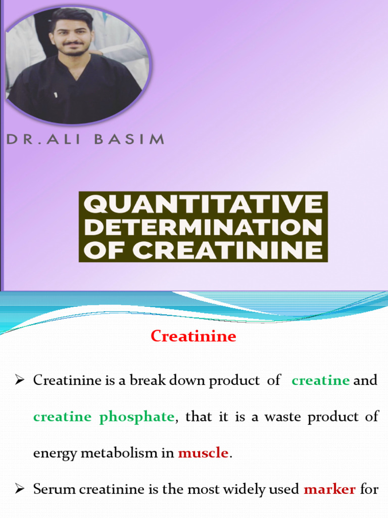 Quantitative of creatinine pdf