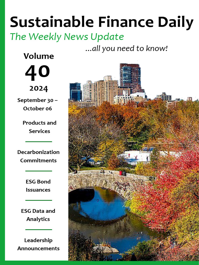 Weekly Sustainable Daily Newsletter 40 - 2024-1 | PDF | Exchange Traded ...