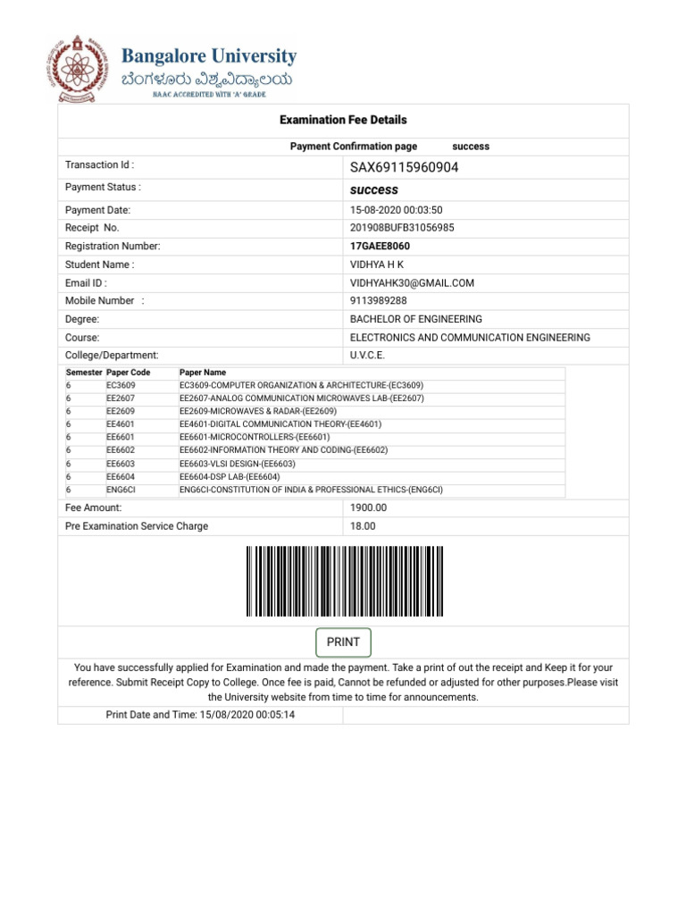 Bangalore University | PDF