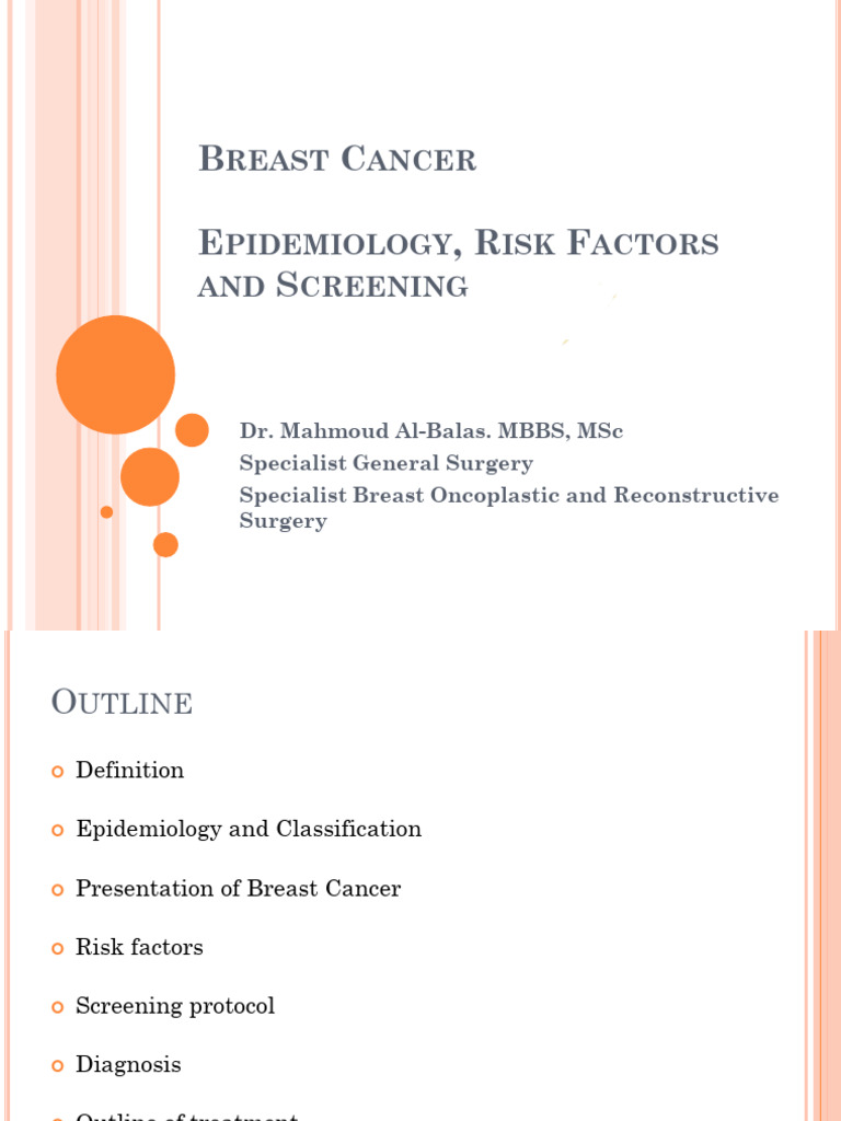 4 Breast Cancer Epidemiology and Screening | PDF