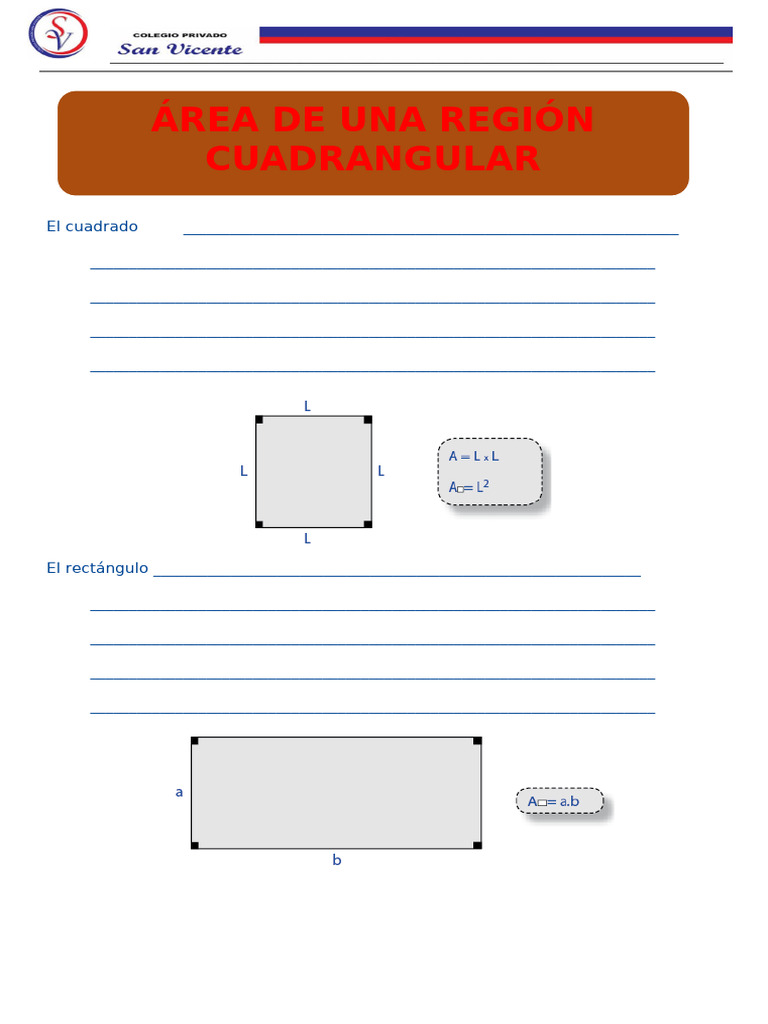 Area de Una Region Cuadrangular | PDF