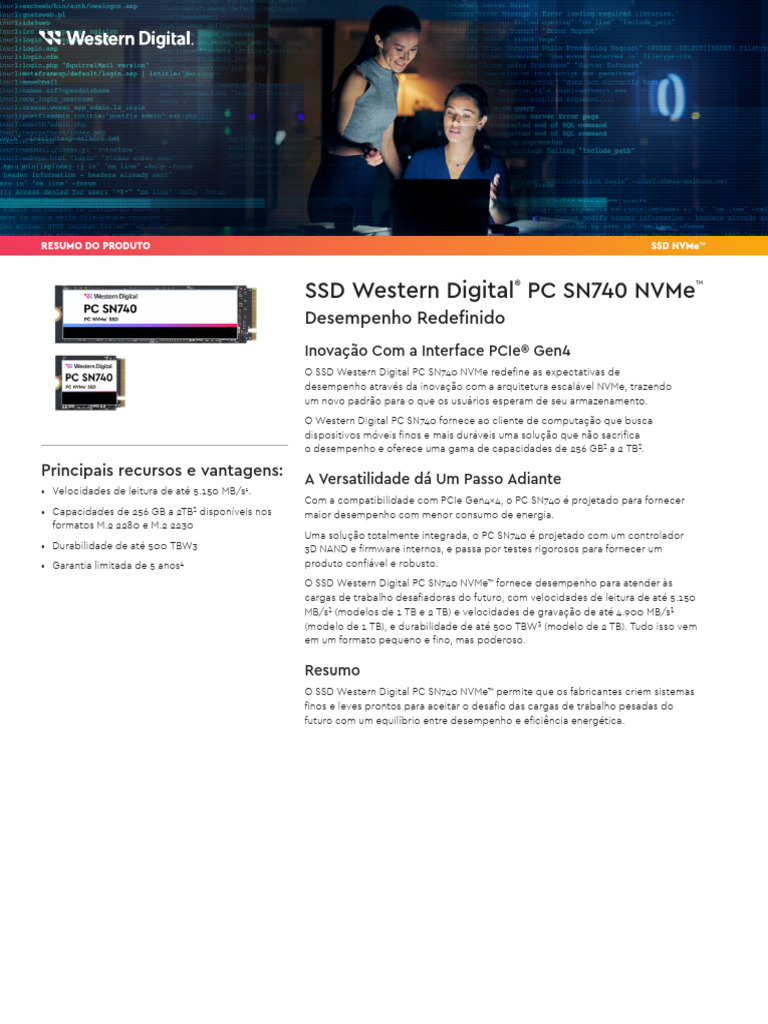 WD SN740 Nvme SSD PC | PDF