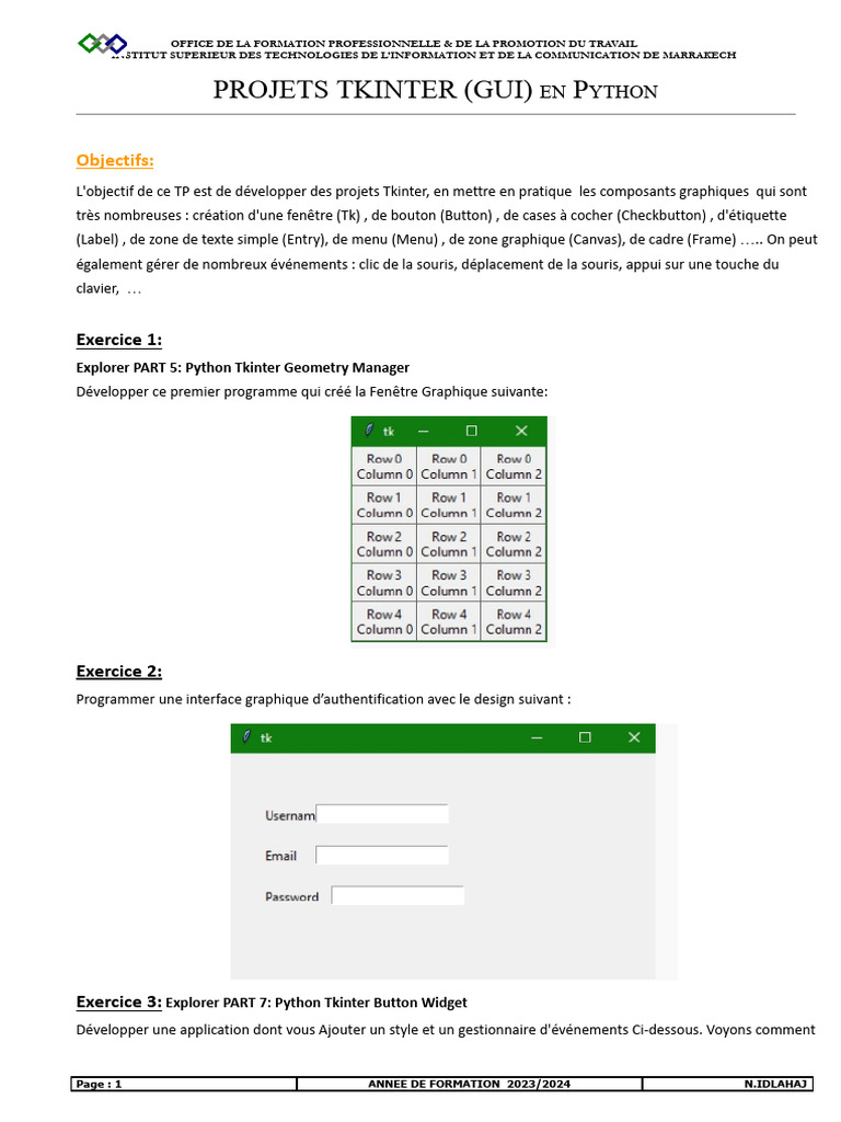 Série_GUI_TKinter | PDF
