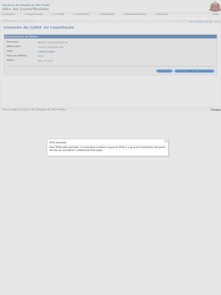 Site do contribuinte pdf