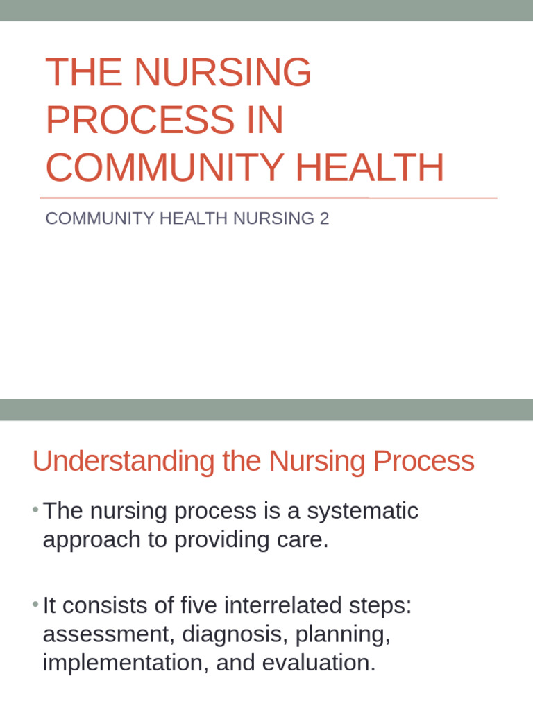 8 The Nursing Process in Community Health | PDF
