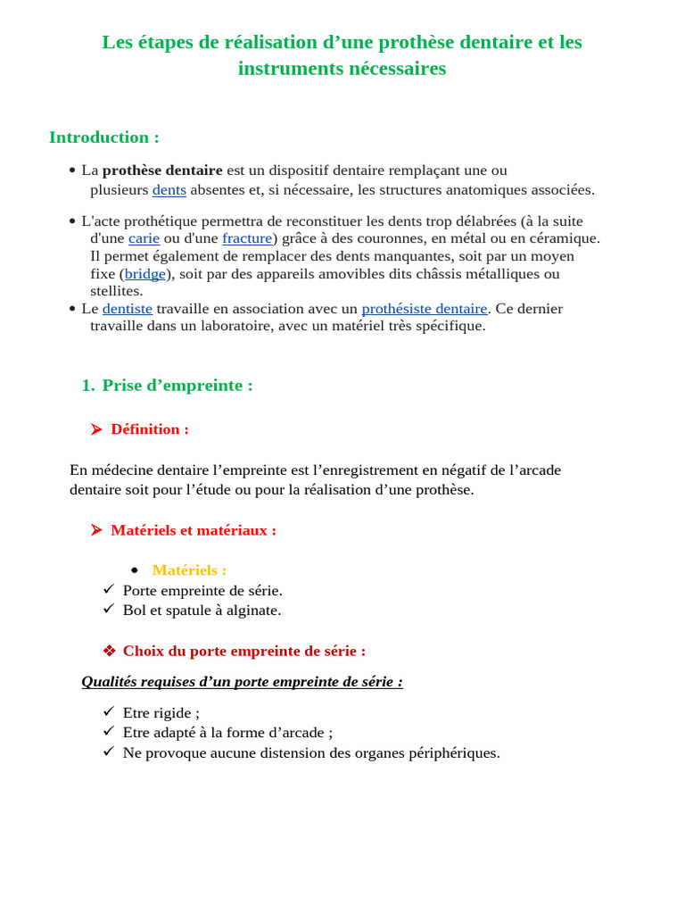 Les Étapes de Réalisation D | PDF
