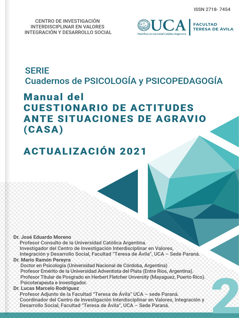 PROTOCOLO RESPUESTA Cuestionario-Actitudes-Agravio | PDF