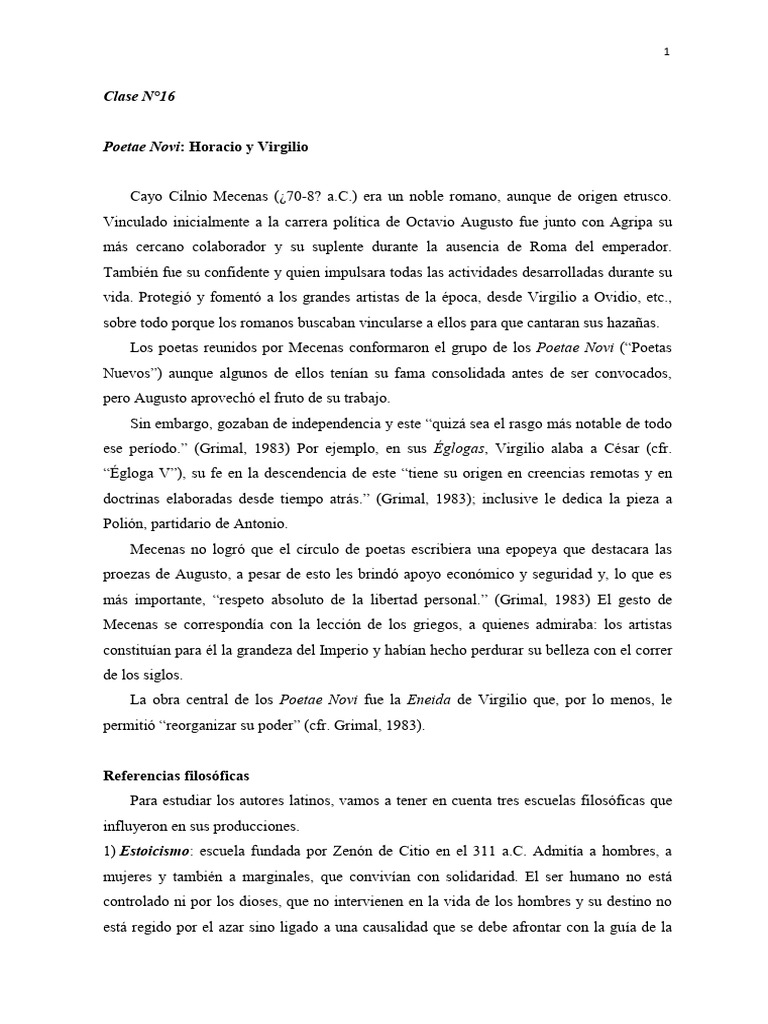 Poetae Novi: Horacio y Virgilio | PDF | Virgilio | Horacio