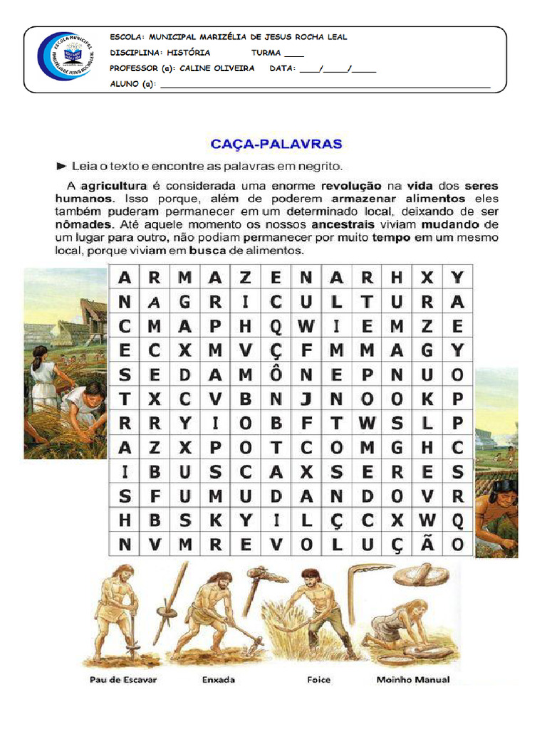 Atividade Adaptada - Pré-História | PDF