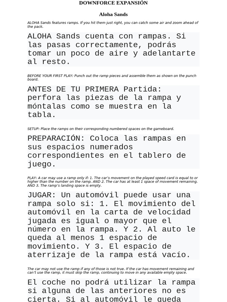 Downforce Expansión | PDF