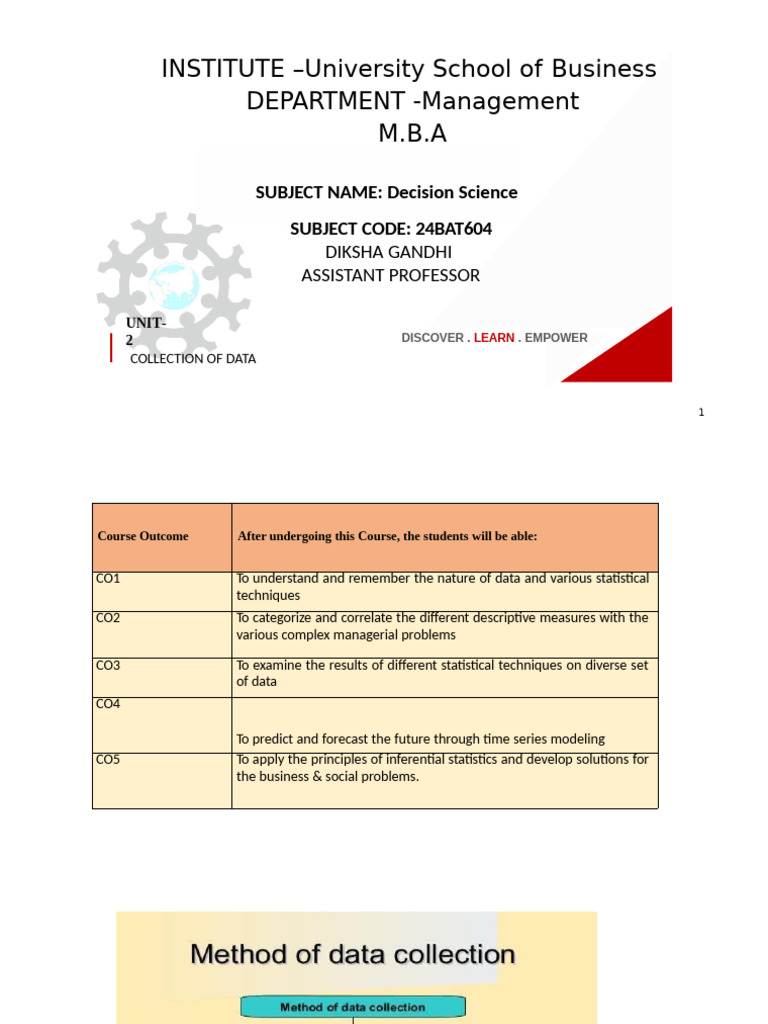 Collection of data pdf