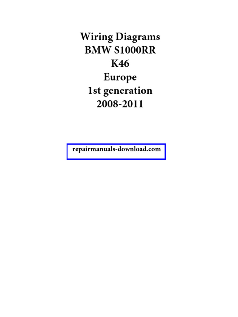 2010 BMW S1000RR WORKSHOP MANUAL PDF visual data 7