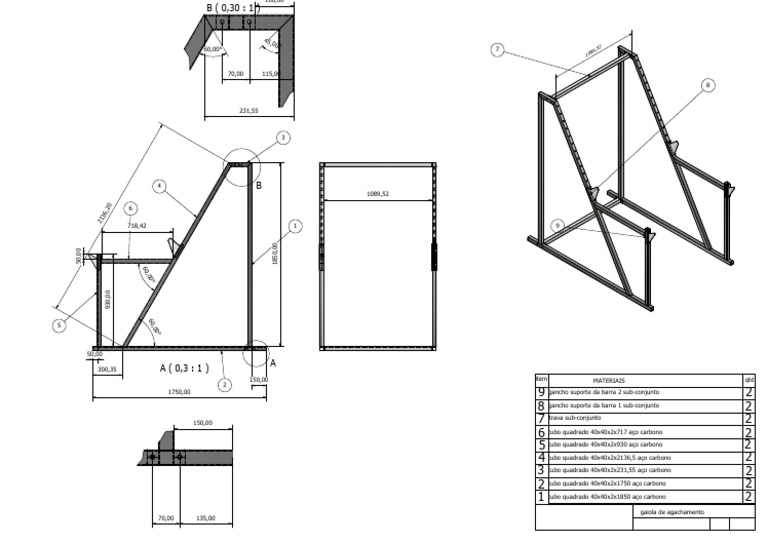 projeto do rack | PDF