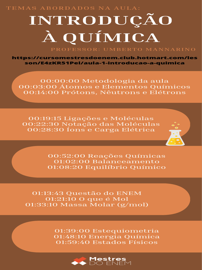 v1 - Mapa Mental - Química Aula 1 | PDF