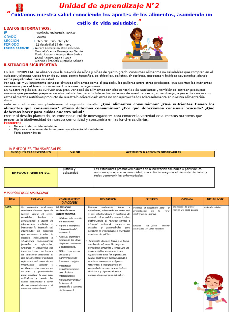 Unidad de Aprendizaje Nº2 Manuel | PDF | Hipótesis | Decimal