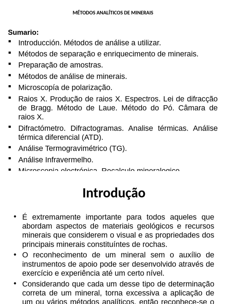 Metodos e Tecnicas Analiticas | PDF