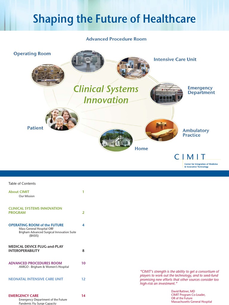 Shaping The Future of Healthcare | PDF | Emergency Department ...