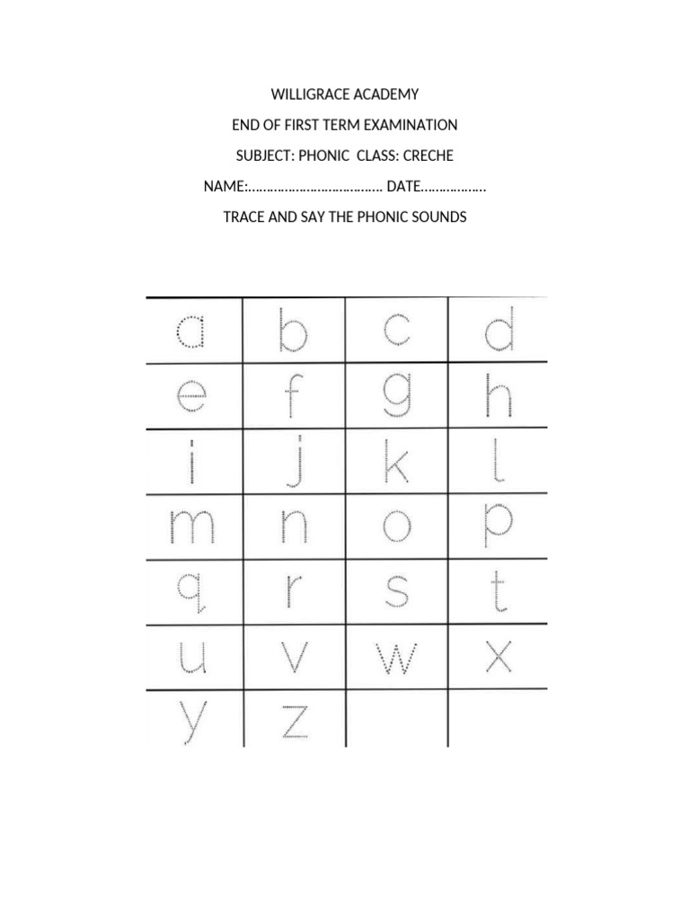 Phonic Creche | PDF