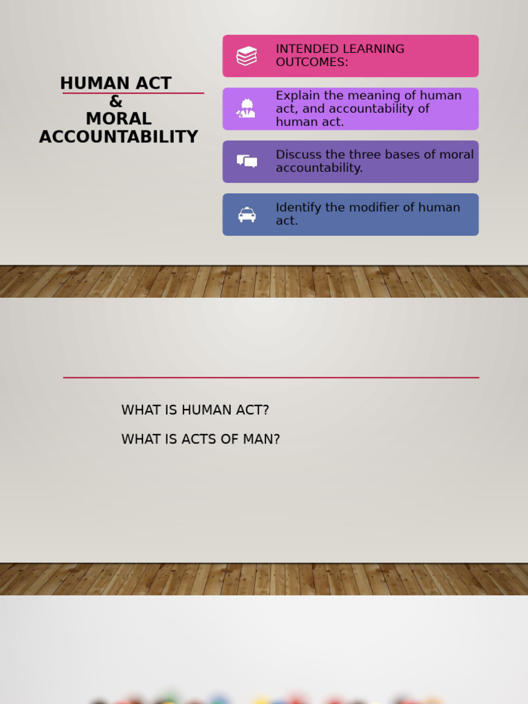 Lesson 5 Human Act and Accountability | PDF