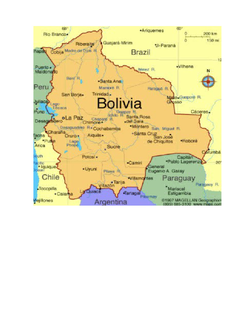 Mapa Politico de Bolivia | PDF
