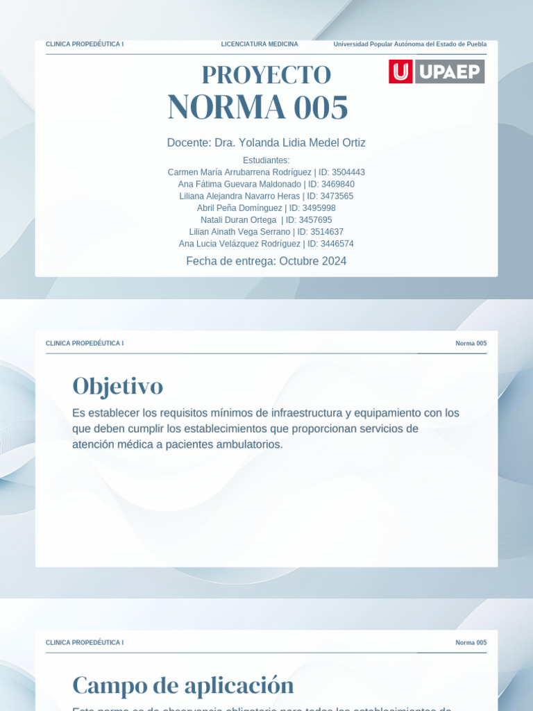 Proyecto Norma 005 | PDF