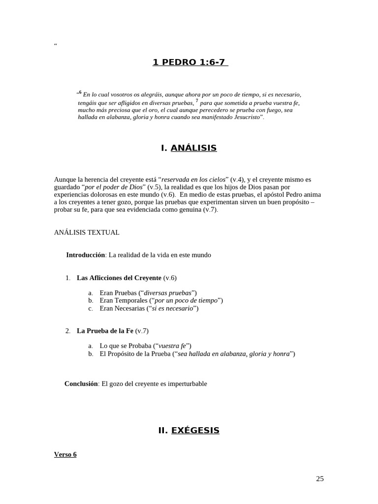 1 Pedro 1 (6-7) | PDF