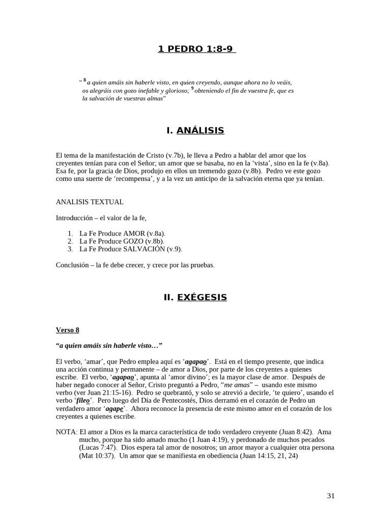 1 Pedro 1 (8-9) | PDF