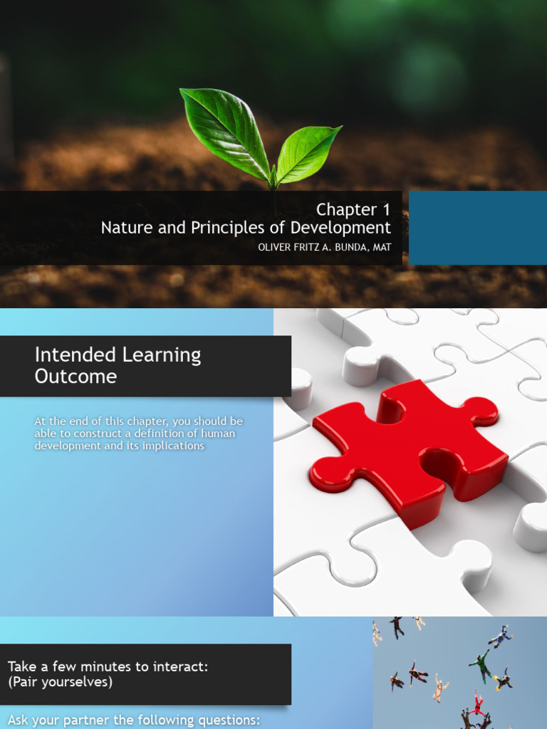 ED 1 Chapter 1 Nature and Principles of Development | PDF | Learning ...