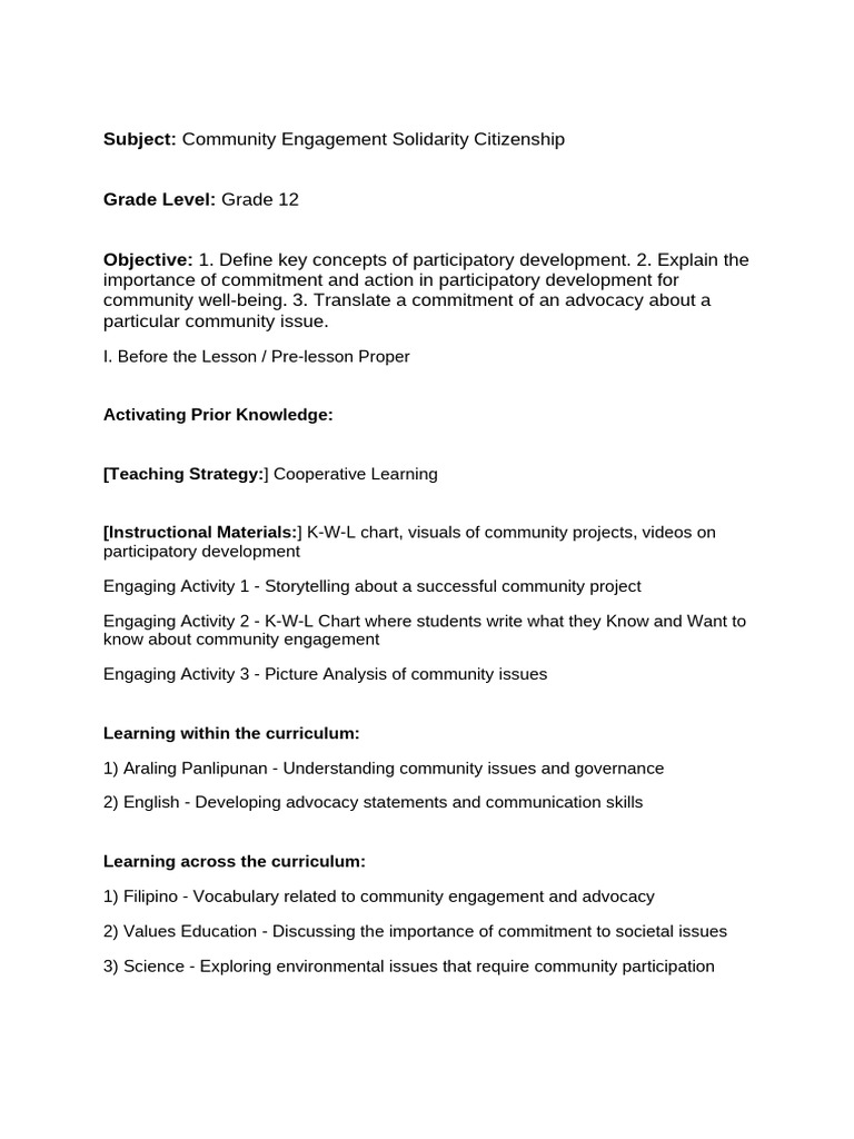 Understanding Participatory Development | PDF | Community | Career & Growth