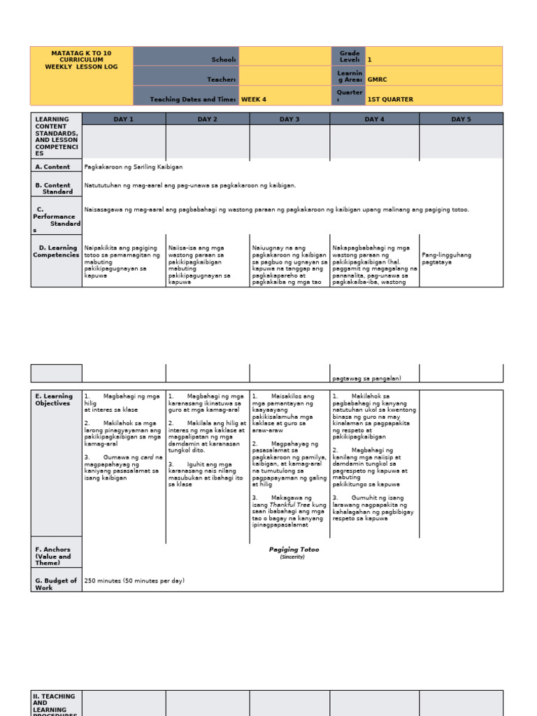 DLL - Week 5 | PDF