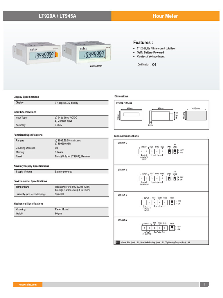 LT945A - Datasheet | PDF
