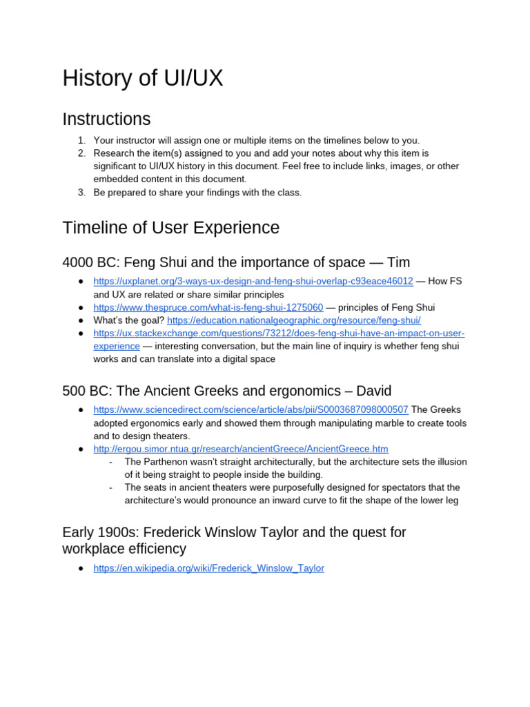 DME-125 Lecture 2.1 History of UI - UX | PDF