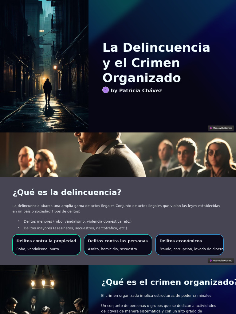 La Delincuencia y El Crimen Organizado | PDF | Crimen organizado | Crímenes