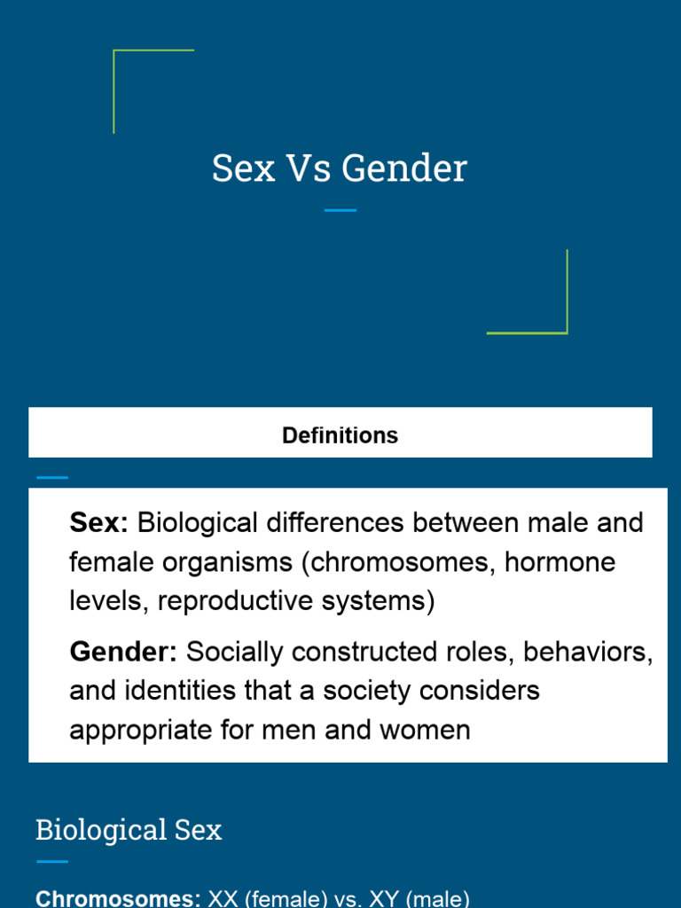 Sex vs Gender PDF