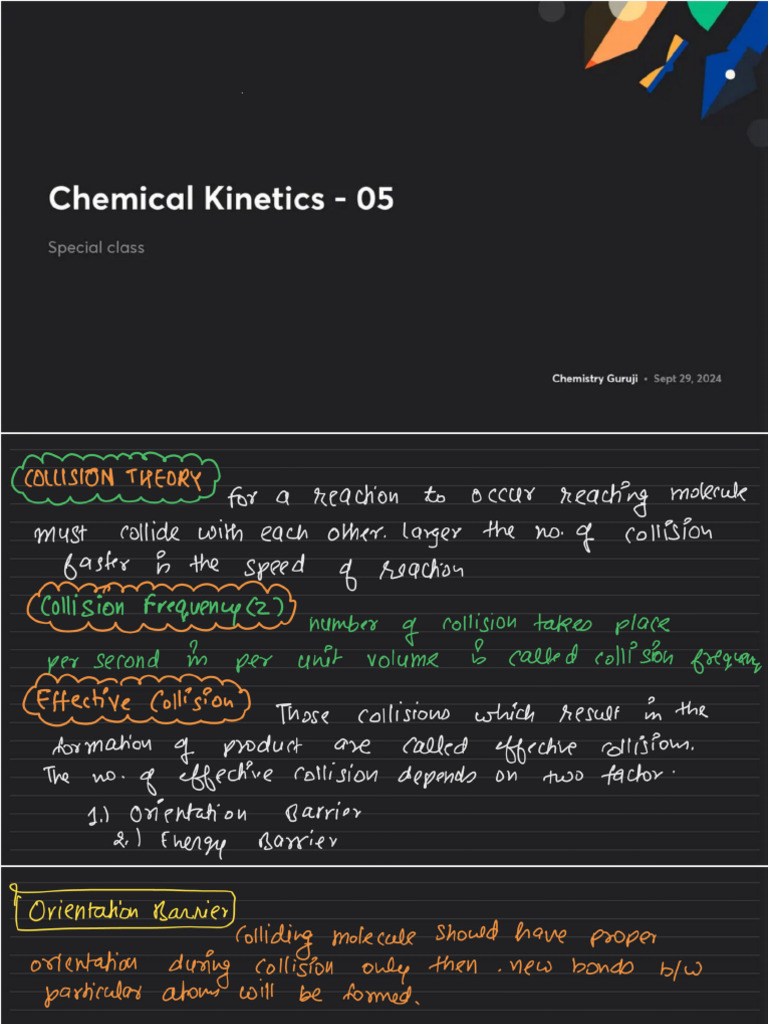 Chemical Kinetics 05 With Anno | PDF