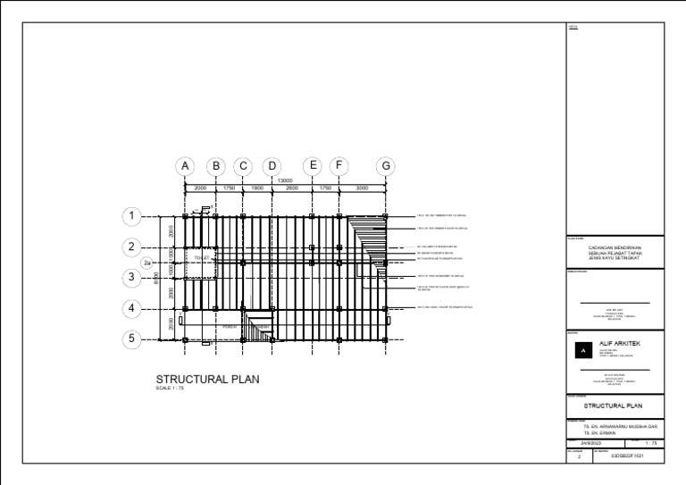 Midterm Structural Plan A2 | PDF