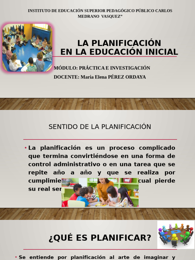 Planificación Educativa Inicial | PDF | Plan de estudios | Crecimiento ...
