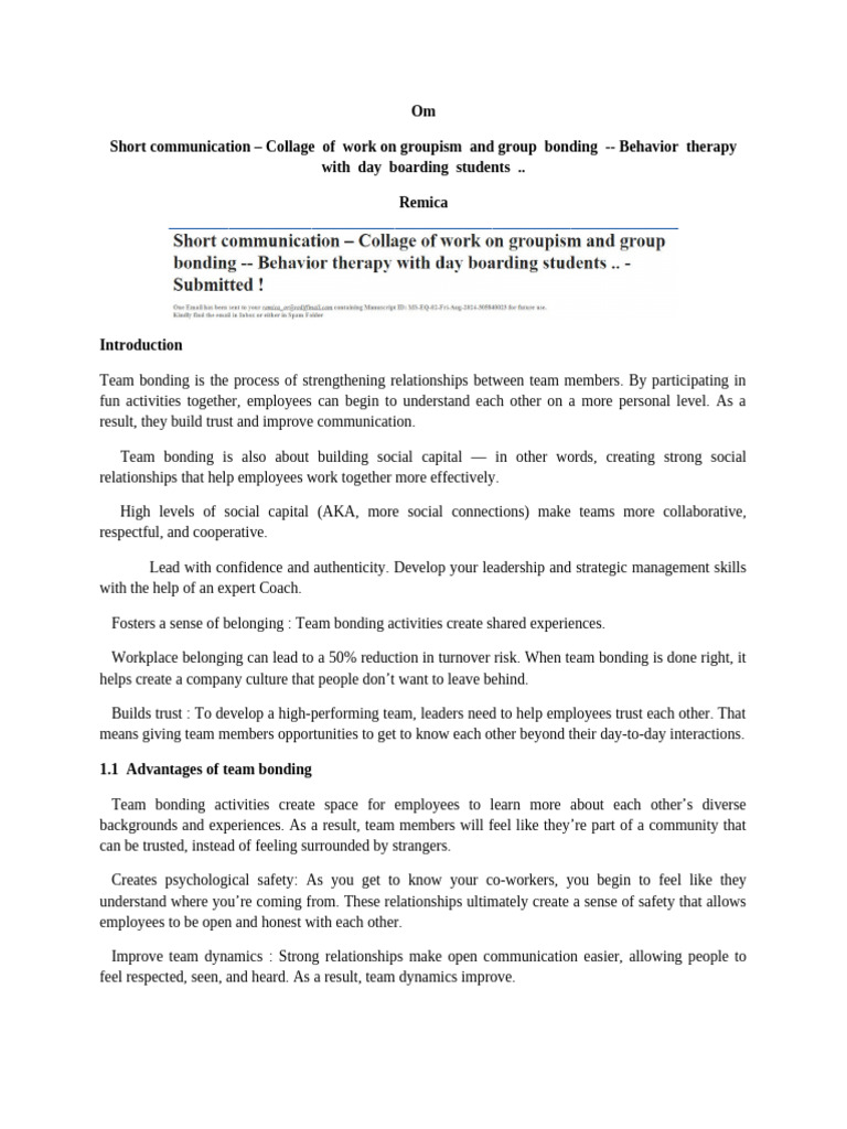 Updated Groupism and Group Behavior - With Day Boarding - Day Care | PDF