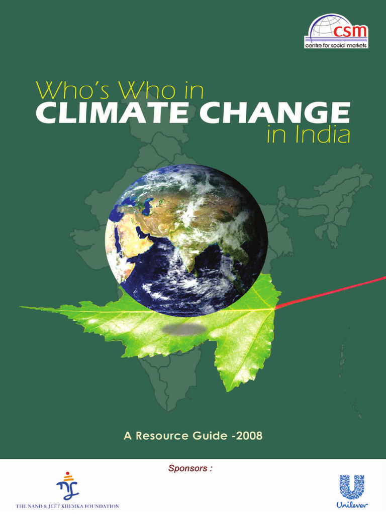 Whos who in climate change in india old pdf