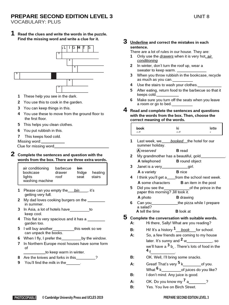 Prepare 3 Vocabulary Plus Unit 08 Pdf