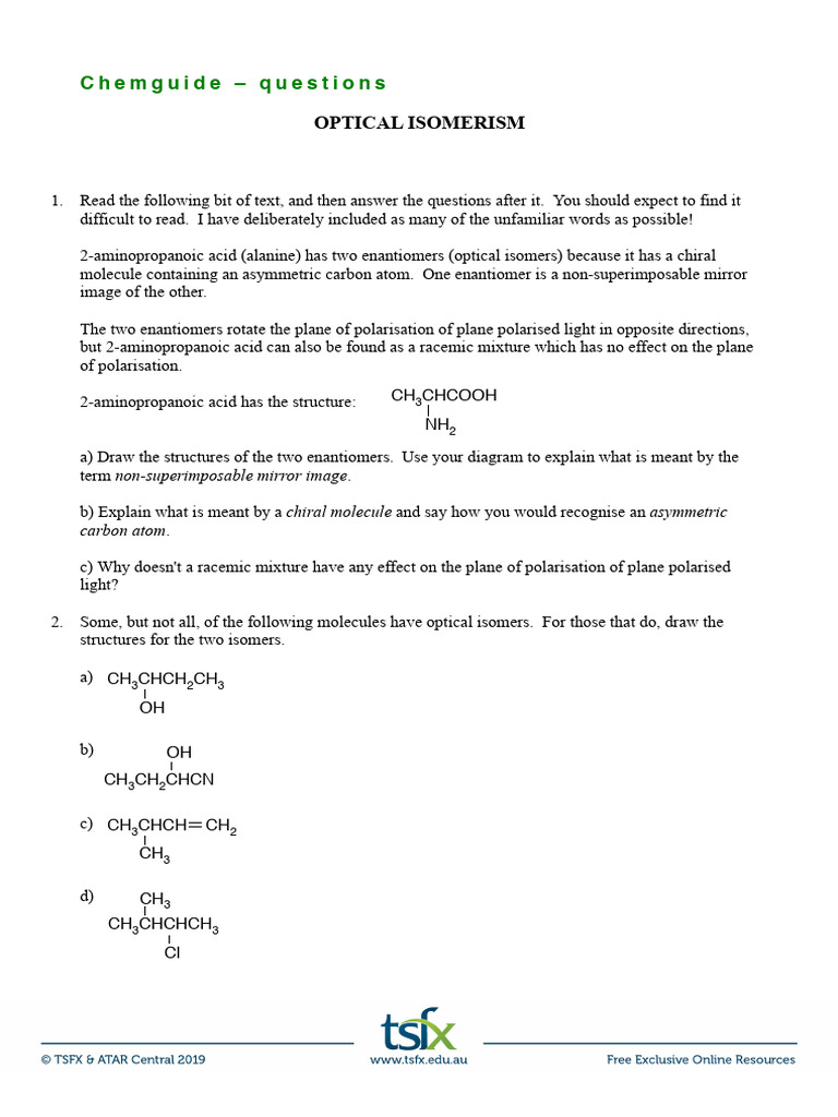 W Chemguide-Optical | PDF