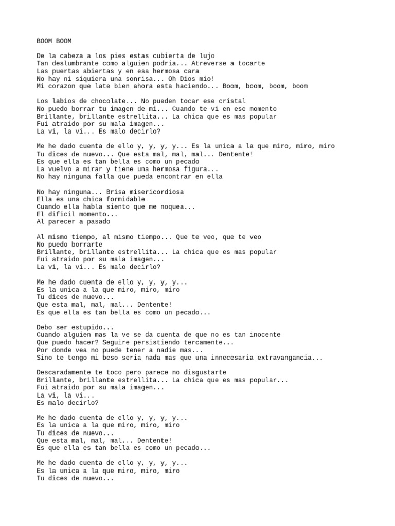 Boom Boom | PDF