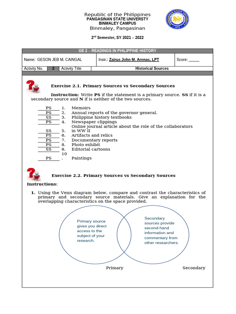 Learning Activity 2 | PDF