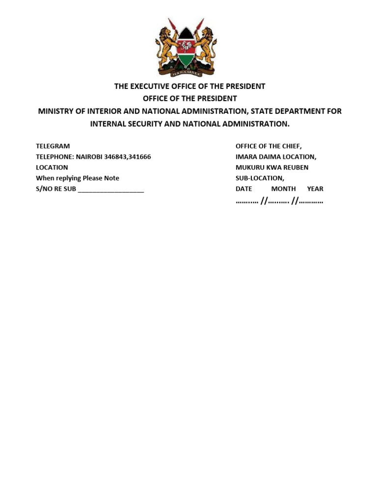 The Executive Office of The President | PDF
