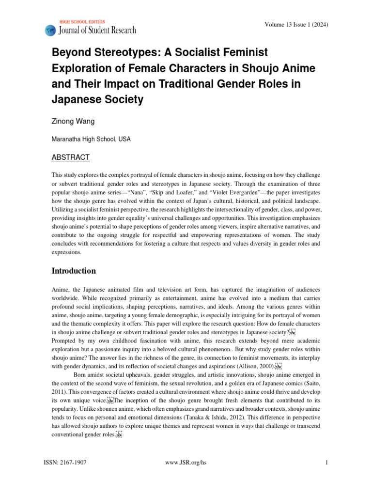 Beyond Stereotypes A Socialist Feminist Exploratio | PDF
