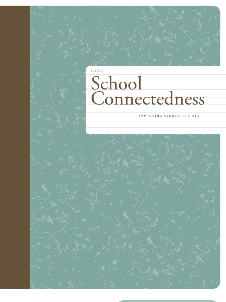 Enhancing School Connectedness for Students | PDF | Teachers ...