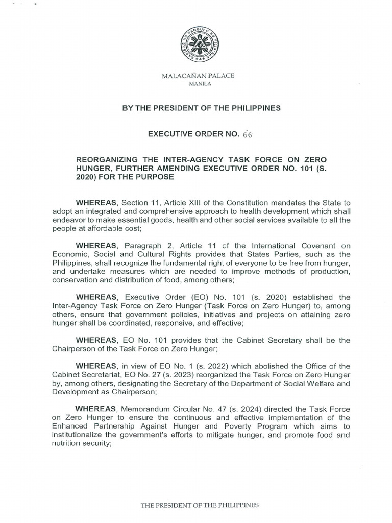 Eo 66 FRM | PDF